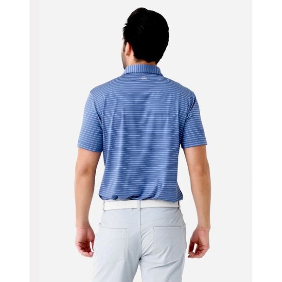Peter Millar Duet Performance Jersey Golf Polo Men’s Big & Tall Size XXL Blue - Picture 3 of 9